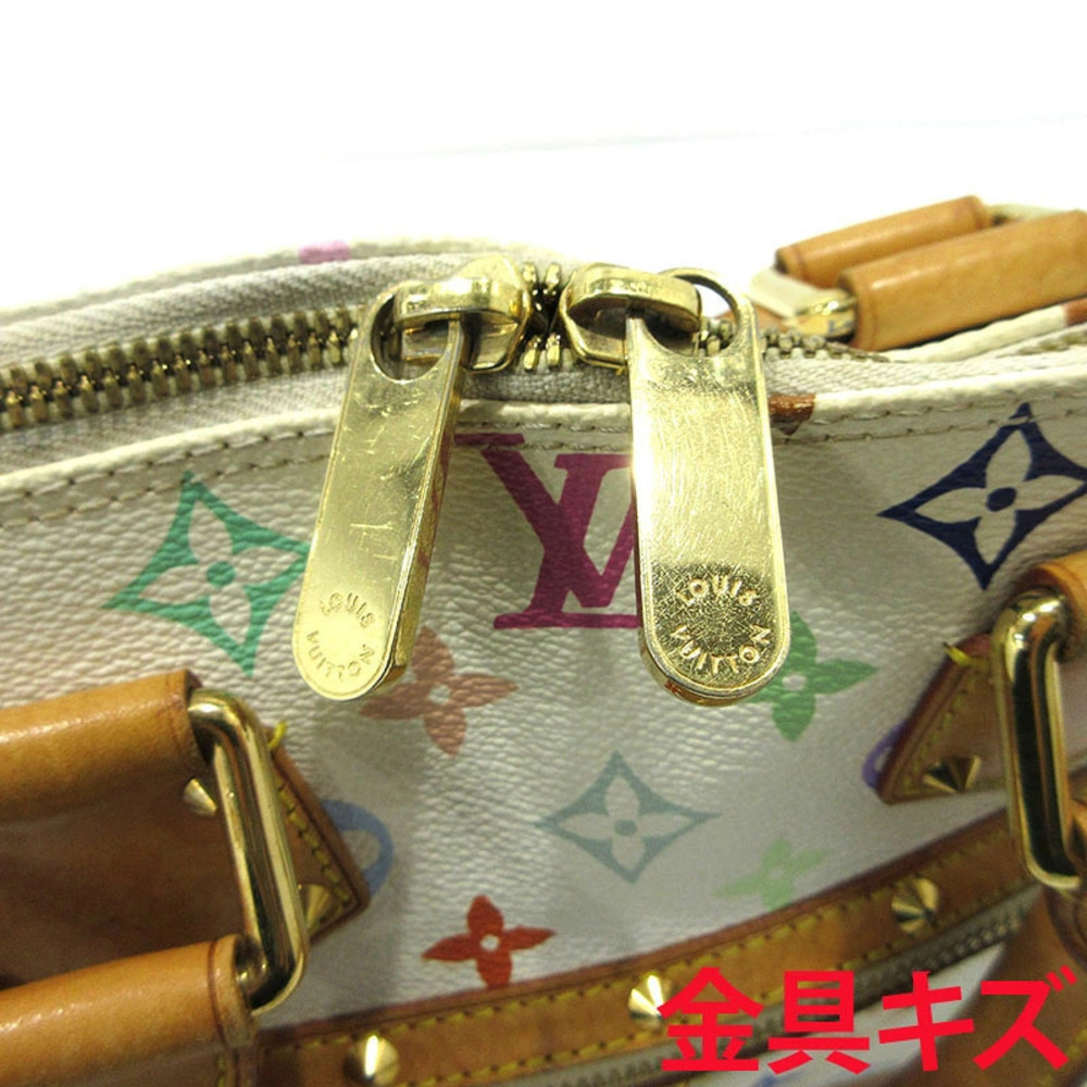 Louis Vuitton Alma Monogram Handbag Multicolor White - Picture 6 of 15
